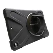 StylePro Shockproof iPad Case With Rotating Stand And Hand-strap for iPad 7th, 8th, 9th Generation 10.2", Black.