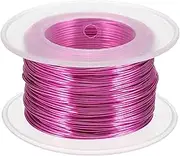 uxcell 20 Gauge / 0.8mm Anodized Aluminum Wire for Jewelry Craft Making, 100 Feet Bendable Flexible Wire for DIY Home Decor Gardening Sculpture, Rose Red