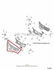 NEW OEM POLARIS RZR 900 RIGHT SIDE DOOR PANEL SKIN 2015 2016 2017 2018 15 16 17
