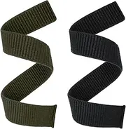 [Abanen] Hook and Loop Quick Dry Watch Band for Fenix 6/Fenix 5/ Fenix 7/EPIX 2, 22mm Woven Nylon Ultralight Sport Wristband Strap for Garmin epix Pro 47mm,Instinct 2 Solar,Forerunner 955