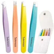 Sukmazz Tweezers for Eyebrows,Eyebrow Set Ingrown Multi-color
