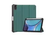For iPad mini 6 Case,Karst Smart Folio PU Leather Case, 3-fold Cover, Dark Green