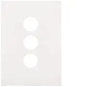 Hager Finesse 3 Gang Switch Cover Matt White - WBQCV3-MW