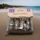 Halloween Apothecary Amber Glass Bottle w/Cork Potion & Poison Set of 12 NEW NEW