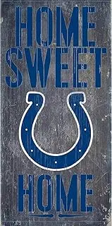 Indianapolis Colts 6'' x 12'' Home Sweet Home Sign