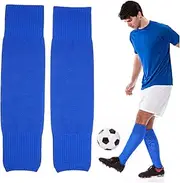 [KOMBIUDA] Soccer Leg Sleeves Shin Sock for Adults 2 Pack Compression Leg Warmers for Basketball and Soccer