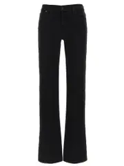 [7 For All Mankind] 7 For All Mankind-Bootcut Jeans Nero-Donna 24