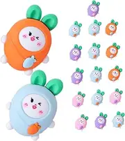 ARTIBETTER 20pcs Cute Carrot Erasers Mini Vegetable Pencil Erasers for Classroom Rewards Halloween Party Bag Fillers Friendly Design Adorable