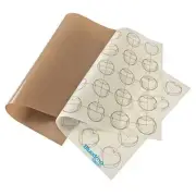 Baking Sheets Silicone Macarons Baking Mat and PTFE Oven Liner 1 Pcs Each Non