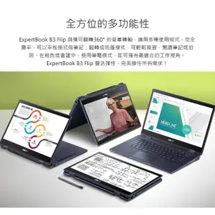 【ASUS 華碩】14吋i5翻轉觸控商用筆電(B3402FBA-0071A1235U/i5-1235U/16G/512G SSD/W11P)