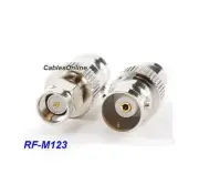 BNC Female Jack to SMA Male Plug Coaxial RF Adapter, CablesOnline RF-M123