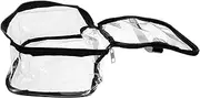 PartyKindom Clear Lunch Bag for Women Men Portable Lunch Container with Smooth Zipper for Office School and Outdoor Activities Material Capacity Design