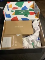 Google Fiber Wi-Fi With Router And Wi-Fi 6 Mesh Extender Brand New In Box