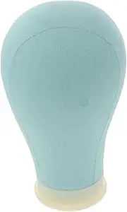 CALLARON Wig Head Stand for Styling Soft Canvas Mannequin Head Display Model for Wigs Hats and Caps Durable and Versatile Hair Stand for Professionals