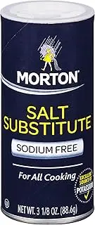 Morton Salt Substitute for Salt-Free Diets, 3.125-Ounce Shakers (Pack of 12)