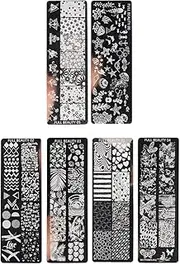 Material Nail Stamper Templates Pcs Nail Art Stamps Stencils Plates Exquisite Engraving