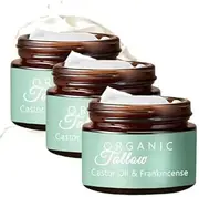 fed Beef Tallow with Frankincense Oil & Castor oil, Organic Beef Tallow Moisturizer for Skin, Tallow and Manuka Honey for Face, Body (3)
