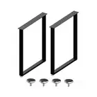 Industrial Metal Table Legs 28 Inch Hx24 Inch W Set of 2,Modern Heavy Duty Ta...