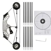 8.6" Mini Compound Bow Kit Toy Arrows Target Archery Shooting Children Gift Shot