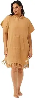 Rip Curl Women's Stonewash Hood Towel, Size: One Size, Colours: Light Brown