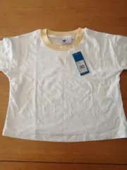 Adidas Ladies Crop Tshirt White/Yellow Size 16 BNWT