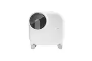 Pidan Pet Cat 52cm Wheeled Carrier w Ventilation Portable Travel Storage White