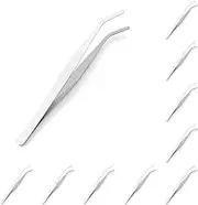 Kitchen Tongs,Cooking Tongs,Grips Tongs,Food Tongs,Salad Tongs,10 Set of Tea Tweezers Food Stainless Steel Tea Folder Lightweight Clips Good Fixation Great Control Food Grade Clamps Kitchen Tongs