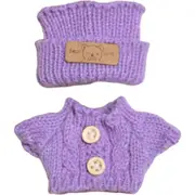 Clothes For 17cm Labubu Clothing Pendant Labubu Clothing Replacement Set (Purple)