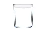 CLICKCLACK 3.3L PANTRY CUBE CONTAINER W/ LID WHITE 3300ML AIR TIGHT