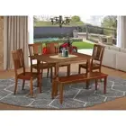 6 Pc dinette set-breakfast nook and 4 Chairs for Dining room and ...