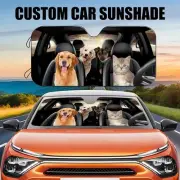 Custom Pet Auto Windshield Sun Shade,Personalized Dog Picture Block UV Rays Sun
