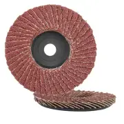 5Pc 3in Brown Corundum Flap Sanding Disc Grinding Wheel For Angle Grinder 80Grit