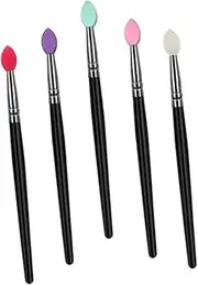 [Minkissy] 5pcs Women Makeup Face Powder Brush Set Makeup Brushes for Eyeshadow Foundation Blush Easy to Clean for Beginners