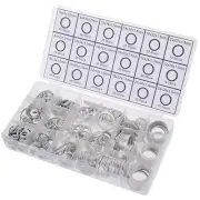 Car Engine Oil Drain Plug Aluminum Washer Sealing O-Ring Gasket Assortment Kits (for: Subaru)
