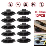 Pack of 10pcs Adjustable Decking Pedestal Riser Foot Bearing Support 18-30mm AU