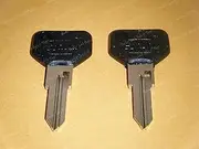 2 Key Blanks Silca Black Top For ALFA ROMEO 164 Spider Milano GTV-6 - FERRARI 512 TR Testarossa - FIAT Strada IGNITION & Ferrari 308,326 & 348 Models From 1989-1994