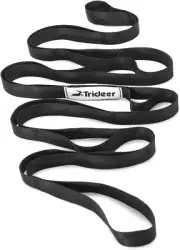 Stretching Yoga Strap with 10 Loops – Non-Elastic, for Home Workout, Pilates & T