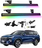 BJOHQ Electric Running Boards Compatible for Hyundai IX45 2019-2023 with Light, SUV, Off-Road & Pickup Trucks - Retractable Truck Steps & Nerf Bars