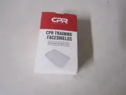 SET OF 50 CPR ASSISTANT AND AED TRAINING MANIQUIN FACE SHIELDS 50 PACK