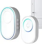 Door Chime, Entry Alert System, Wireless Smart Alarm, Motion Activated Sensor, 3.54x2.24x1.77 Inches, Easy Installation Device for Home, Office, Storefront, Business, Customer