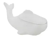 Zeckos Moby Ceramic White Whale Lidded Trinket Stash Box