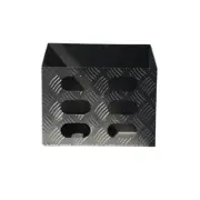 BLACK JERRY CAN HOLDER CANOPY TOOLBOX CHECKERPLATE CARAVAN TRAILER 380Lx200Wx340
