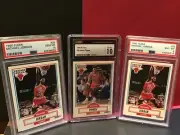 1990 Fleer Jordan PSA CSG 10 no black line error mistake Pippen 51 raw Bird