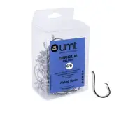 100 Pack Inline Fishing Circle Hooks Sizes 6/0