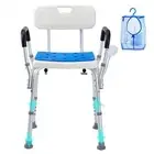 400lbs Shower Chair Bath Stool Seat Height Adjustable for Bathtub Shower