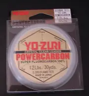 Yo-zuri Powercarbon Super fluorocarbon Leader Crystal Clear 12 lb 30 yd