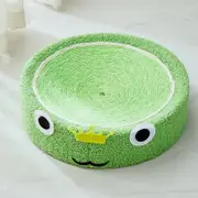 GGP Green Frog Cat Scratcher Bed Sisal Scratch Pad With Fun Animal 40*40*10Cm