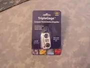Compass: TripleGage w/Thermometer, Magnifier & Split Ring by: Sun Company