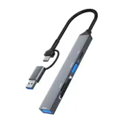 Multiport USB C Hub with Card Reader Expand Your Laptop Connectivities