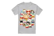 South Park Mens Many Faces Of Cartman T-Shirt (Sport Heather) - UTTV7254